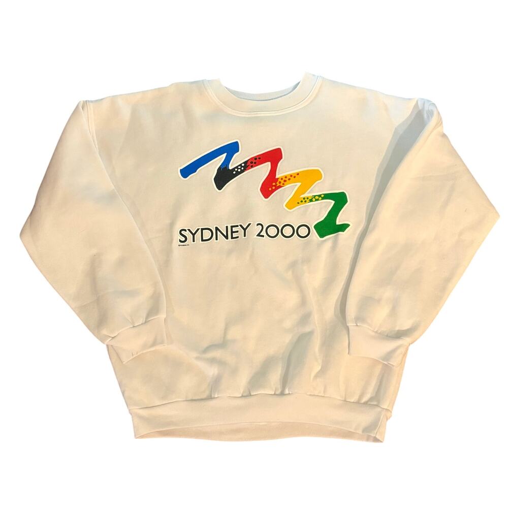 2000 Sydney Promotional White Sweatshirt ISC Olympic Games 1994 Men's Size Large